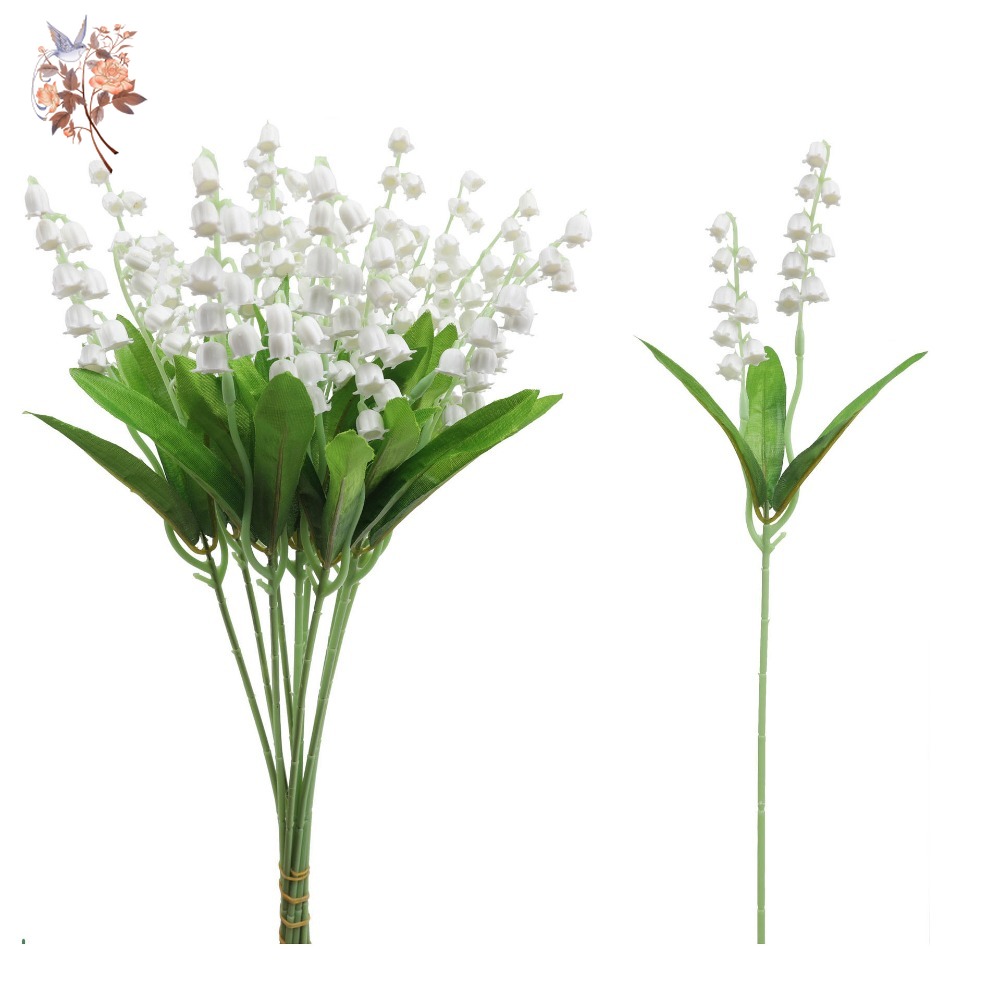 Dried Flower Bunch - White Lily of The Valley 10Pcs