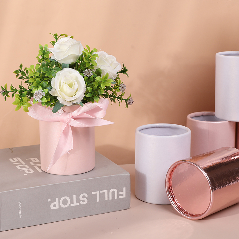 4pcs Mini Round Flower Box Gif - Florist Supply Paper 评论和价格