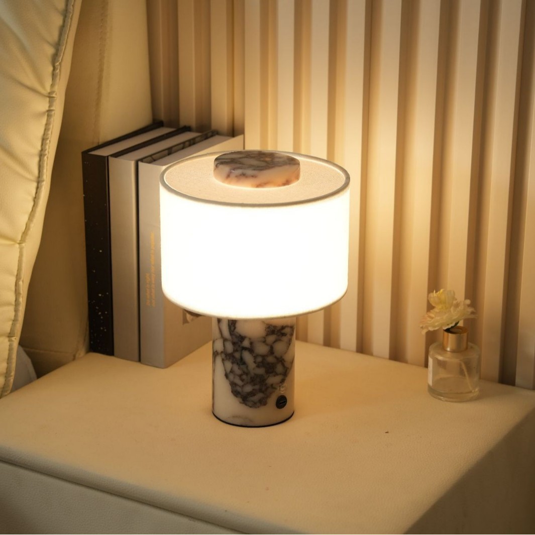 Marble bedside lamp touch char - B & J Florist Supply Linwood 评论和价格