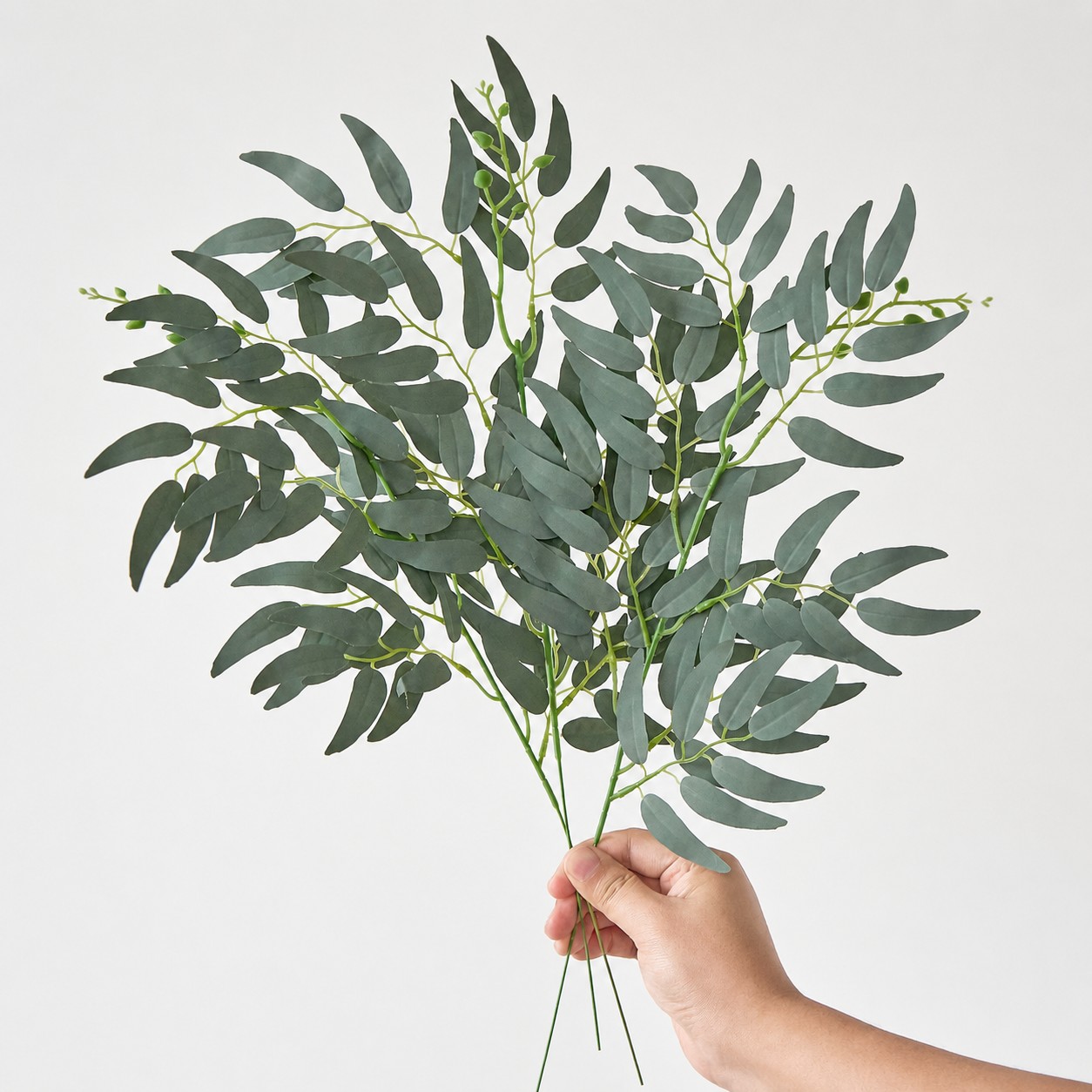 5/10PCS Artificial Plants Ital - Ruscus Stem Faux 评论和价格
