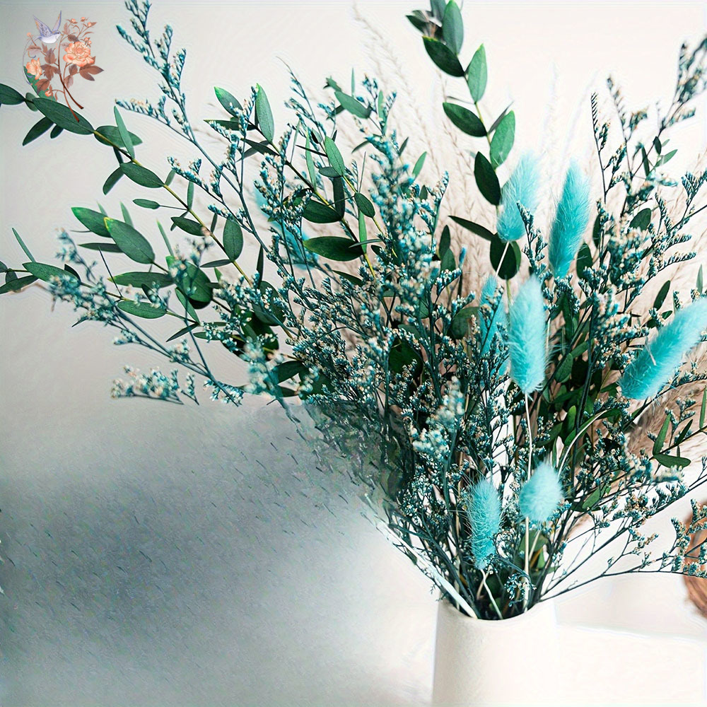 Blue Natural Dried Flowers Pam - Dried Flower Bunch 评论和价格