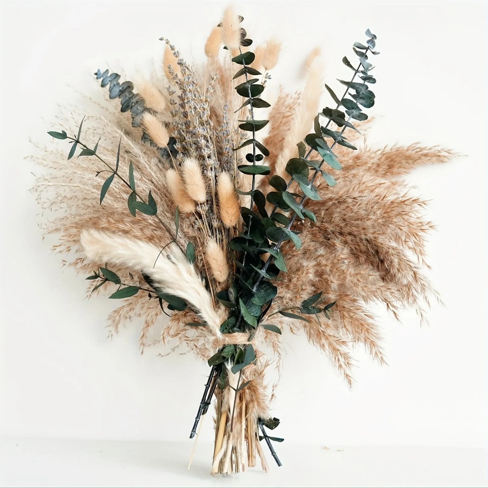 80Pieces Natural Dried Flowers - Dried Flower Bunch 评论和价格