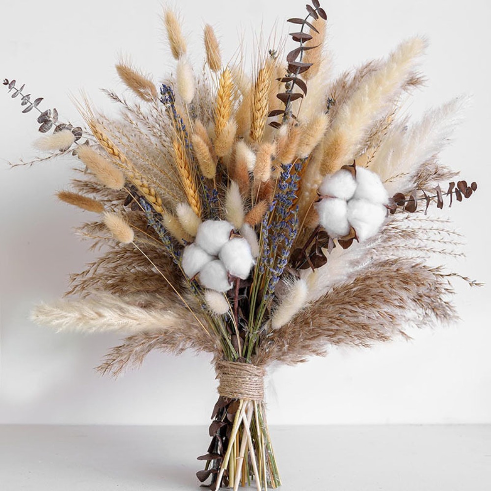 80Pieces Natural Dried Flowers - Dried Flower Bunch 评论和价格