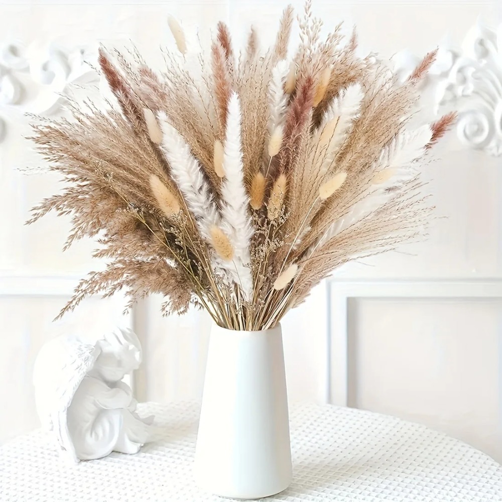 80Pieces Natural Dried Flowers - Dried Flower Bunch 评论和价格