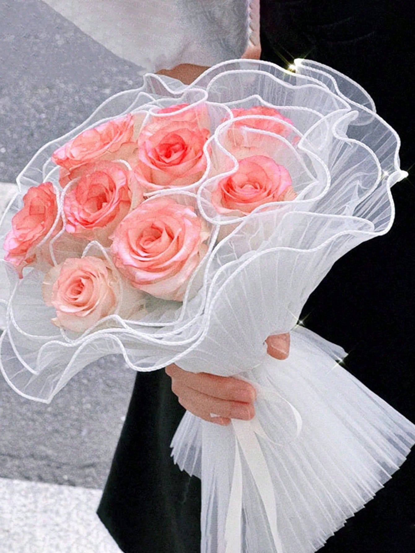 4Yards Faux Pearl Edge Flower  - Florist Supply Paper 评论和价格