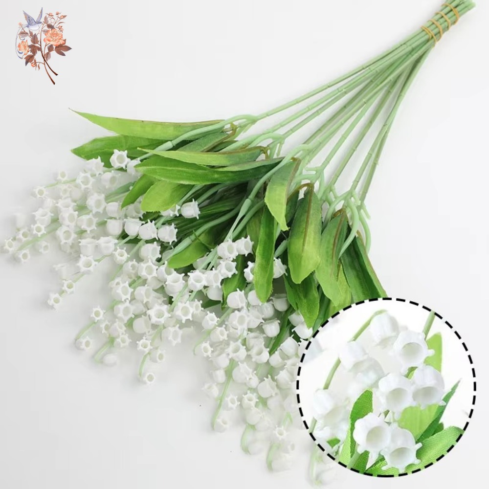 White Lily of The Valley 10Pcs - Dried Flower Bunch 评论和价格