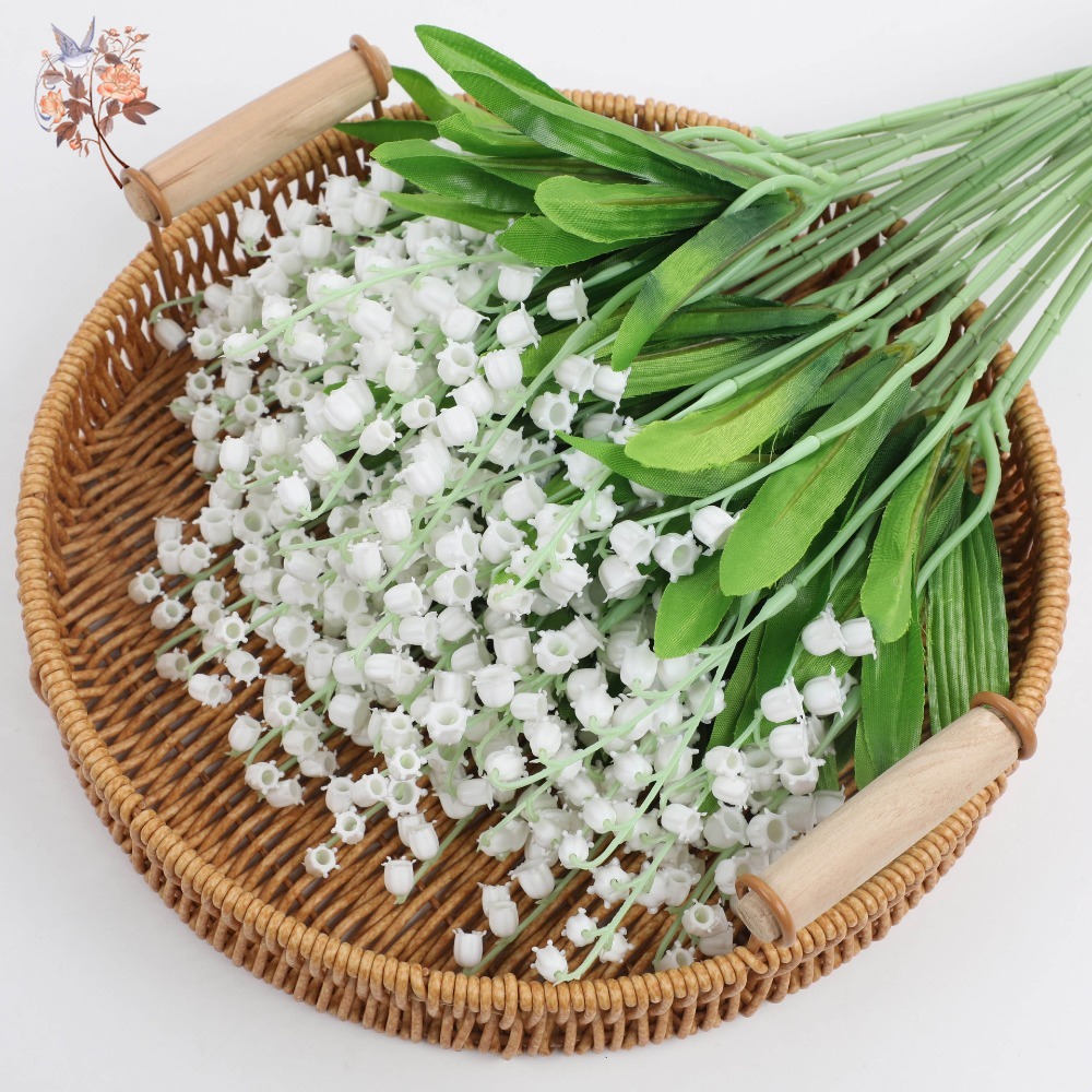 White Lily of The Valley 10Pcs - Dried Flower Bunch 评论和价格